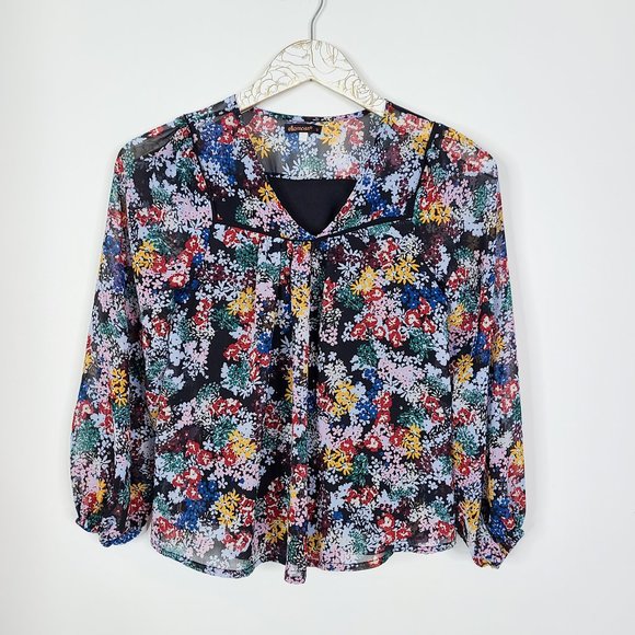 Ella Moss Other - ELLA MOSS Girl's Floral Printed Peasant Top 10